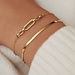 Isabel Bernard Aidee Leontine 14 karat gold snake bracelet