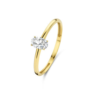 Isabel Bernard Baguette Genevieve 14 karat gold ring