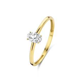 Isabel Bernard Baguette Genevieve 14 karat gold ring