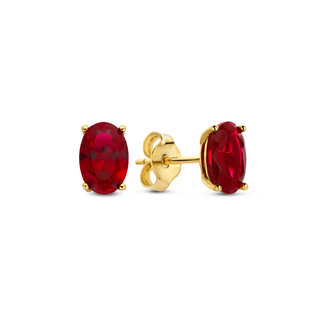 Isabel Bernard Baguette Roux 14 karat gold stud ear studs