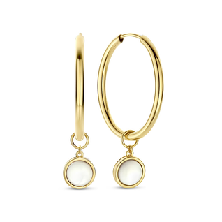 Isabel Bernard Belleville Marguerite 14 karat gold hoop earrings