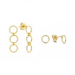 Isabel Bernard Cadeau d'Isabel 14 karat gold earring set