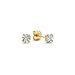Isabel Bernard Cadeau d'Isabel 14 karat gold earring set with zirconia stones
