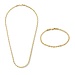 Isabel Bernard Cadeau d'Isabel 14 karat gold necklace and bracelet gift set