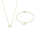 Isabel Bernard Cadeau d'Isabel 14 karat gold necklace and bracelet gift set