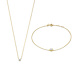 Isabel Bernard Cadeau d'Isabel 14 karat gold necklace and bracelet gift set