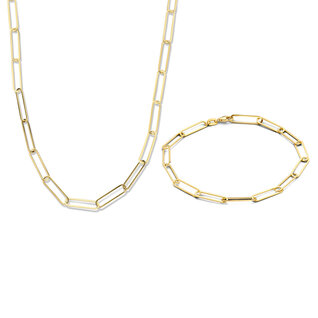 Isabel Bernard Cadeau d'Isabel 14 karat gold necklace and bracelet gift set