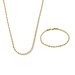 Isabel Bernard Cadeau d'Isabel 14 karat gold necklace and bracelet gift set