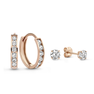 Isabel Bernard Cadeau d'Isabel 14 karat rose gold earring set