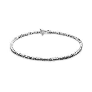 Isabel Bernard De la Paix Cecile 14 karat white gold tennis bracelet | black diamond 1.47 ct