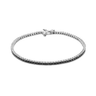 Isabel Bernard De la Paix Cecile 14 karat white gold tennis bracelet | black diamond 2.03 ct