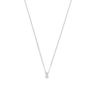 Isabel Bernard De la Paix Celesse 14 karat white gold necklace | diamond 0.07 ct