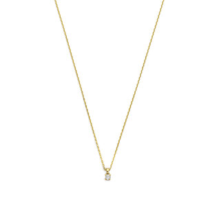 Isabel Bernard De la Paix Céline 14 karat gold necklace | diamond 0.05 ct