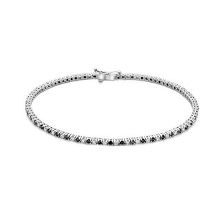 Isabel Bernard De la Paix Feline 14 karat white gold tennis bracelet | black and white diamonds 1.05 ct