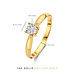 Isabel Bernard De la Paix Hanaé 14 karat gold ring with diamond 0.08 carat