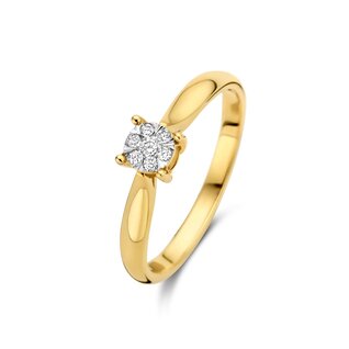 Isabel Bernard De la Paix Hanaé 14 karat gold ring | diamond 0.08 ct