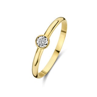 Isabel Bernard De la Paix Inaya 14 karat gold ring | diamond 0.02 ct