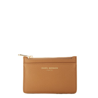 Isabel Bernard Honoré Aveline camel calfskin leather card holder