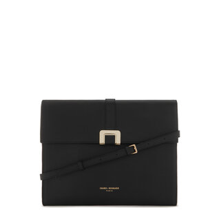 Isabel Bernard Honoré Clara black calfskin leather laptop sleeve