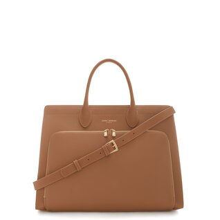 Isabel Bernard Honoré Nadine camel calfskin leather handbag