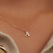 Isabel Bernard La Concorde Chloé 14 karat rose gold initial collier with letter