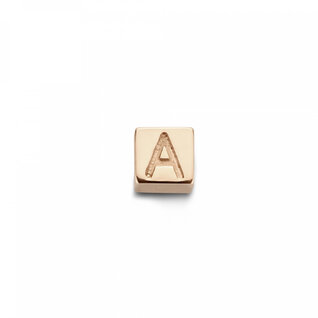 Isabel Bernard La Concorde Felie 14 karat rose gold cube initial charm