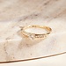 Isabel Bernard Le Marais Estée 14 karat gold ring with zirconia stones