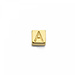 Isabel Bernard Le Marais Felie 14 karat gold cube initial charm with letter