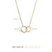 Isabel Bernard Le Marais Loulou 14 karat gold necklace with two rings