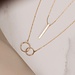 Isabel Bernard Le Marais Loulou 14 karat gold necklace with two rings