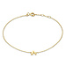 Isabel Bernard Le Marais Rachel 14 karat gold initial bracelet