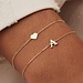 Isabel Bernard Le Marais Rachel 14 karat gold initial bracelet with letter