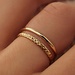 Isabel Bernard Le Marais Solene 14 karat gold stacking ring