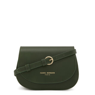 Isabel Bernard Montmartre Manon green vegetable tanned leather crossbody bag