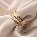 Isabel Bernard Rivoli Aélys 14 karat gold stacking ring with zirconia stone