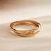 Isabel Bernard Rivoli Méline 14 karat gold trinity ring