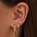 Isabel Bernard Rivoli Morgane 14 karat gold hoop earrings