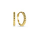 Isabel Bernard Rivoli Zélie 14 karat gold hoop earrings twist