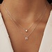 Isabel Bernard Saint Germain Chloé 14 karat white gold initial collier with letter