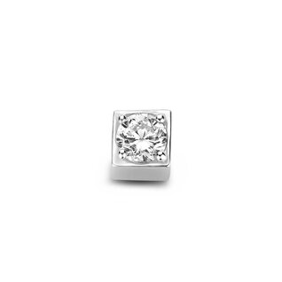 Isabel Bernard Saint Germain Felie 14 karat white gold cube charm