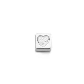 Isabel Bernard Saint Germain Felie 14 karat white gold cube charm