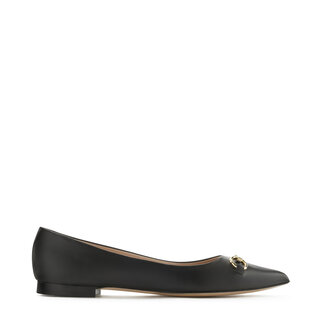 Isabel Bernard Vendôme Elita black calfskin leather ballerinas