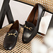 Isabel Bernard Vendôme Fleur black calfskin leather loafers