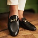 Isabel Bernard Vendôme Fleur black calfskin leather loafers