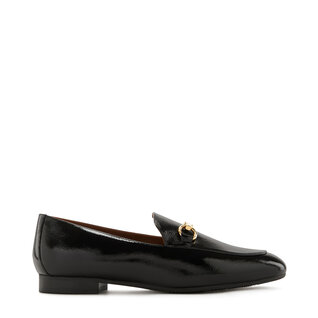 Isabel Bernard Vendôme Fleur black calfskin patent leather loafers