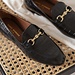 Isabel Bernard Vendôme Fleur croco black calfskin leather loafers