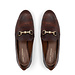 Isabel Bernard Vendôme Fleur croco brown calfskin leather loafers