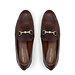 Isabel Bernard Vendôme Fleur croco brown calfskin leather loafers