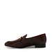 Isabel Bernard Vendôme Fleur croco brown calfskin leather loafers