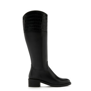 Isabel Bernard Vendôme Iris black calfskin leather boots